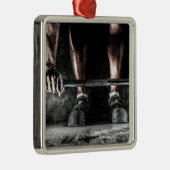 フィットネス重量挙げジムトレーニング メタルオーナメント (右)