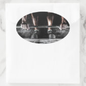 フィットネス重量挙げジムトレーニング 楕円形シール (バッグ)