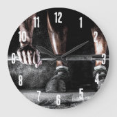 フィットネス重量挙げジム ラージ壁時計 (正面)