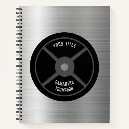 フィットネス重量研修ジャーナル ノートブック (正面)