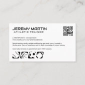 フィットネス陸上の名刺 名刺 (裏面)