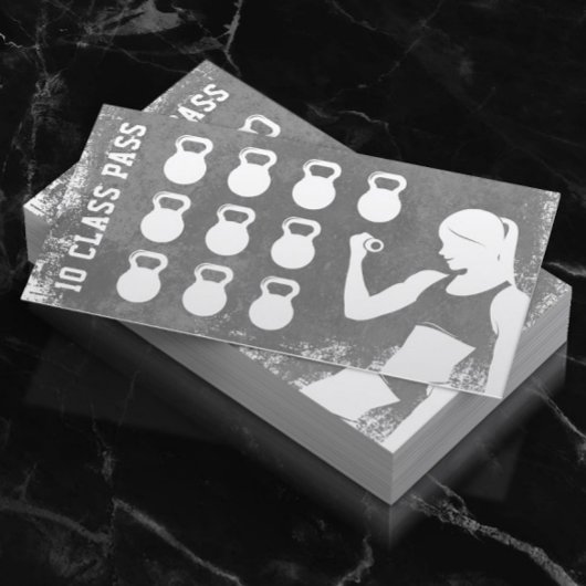 フィットネス10クラスパスガールロイヤリティ ロイヤリティカード