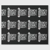 フィットネス1000のLbsのベンチの隠れ家のDeadlift Powerliftの ラッピングペーパー (フラット)