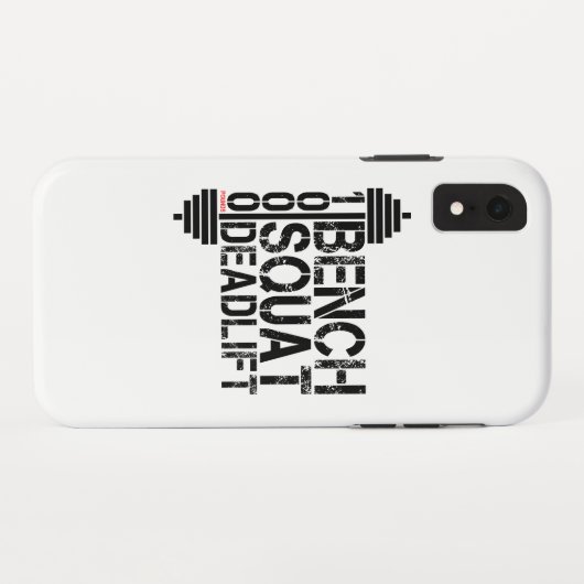 フィットネス1000のLbsのベンチの隠れ家のDeadlift Powerliftの Case-Mate iPhoneケース (裏面(横))