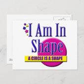 「フィットネス」のスローガンの形 ポストカード (正面/裏面)