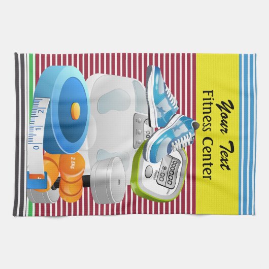 フィットネス-エクササイズIT - SRF キッチンタオル (横)