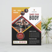 フィットネス/ジムクラブフライヤーテンプレート (スタンド正面)