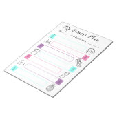 フィットネス、ジムトレーニングプランナー主催者の動機 ノートパッド (アングル)