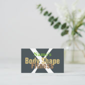 フィットネス/ジム/パーソナルトレーナー 名刺 (スタンド正面)