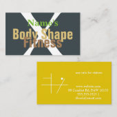 フィットネス/ジム/パーソナルトレーナー 名刺 (正面/裏面)