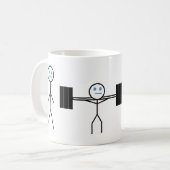 フィットネス，ジム，ボディビル,トレーニングおもしろマグカップ コーヒーマグカップ (正面左)