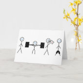 フィットネス・ジム・ボディビル・トレーニングの面白いカード カード (黄色い花)