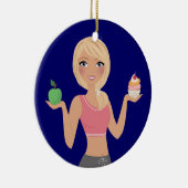 フィットネス! セラミックオーナメント (右)