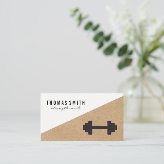 フィットネス | パーソナルトレーナーコーチ 名刺 (スタンド正面)