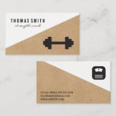 フィットネス | パーソナルトレーナーコーチ 名刺 (正面/裏面)