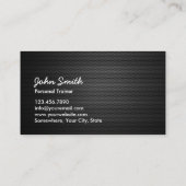 フィットネス&パーソナルトレーナーダークメタル 名刺 (裏面)