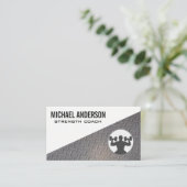 フィットネス |パーソナルトレーナー |スチールメタル 名刺 (スタンド正面)