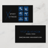 フィットネス、パーソナルトレーナー、名刺 名刺 (正面/裏面)