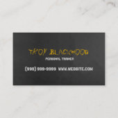 フィットネス、パーソナルトレーナー、名刺 名刺 (裏面)