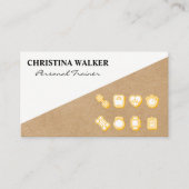 フィットネス | パーソナルトレーニングツールのアイコン 名刺 (正面)