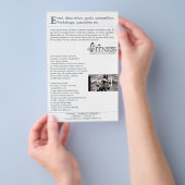 フィットネス～フライヤー、招待状 チラシ (ハンドル)