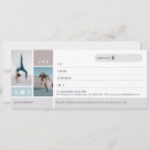 フィットネス ブランド フォト コラージュ ギフト 証明書 (裏面)