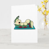 フィットネス・ワークアウトのケータピラー カード (黄色い花)