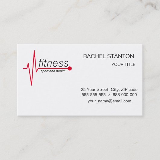 フィットネス 名刺 (正面)