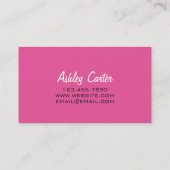 フィットネス 名刺 (裏面)