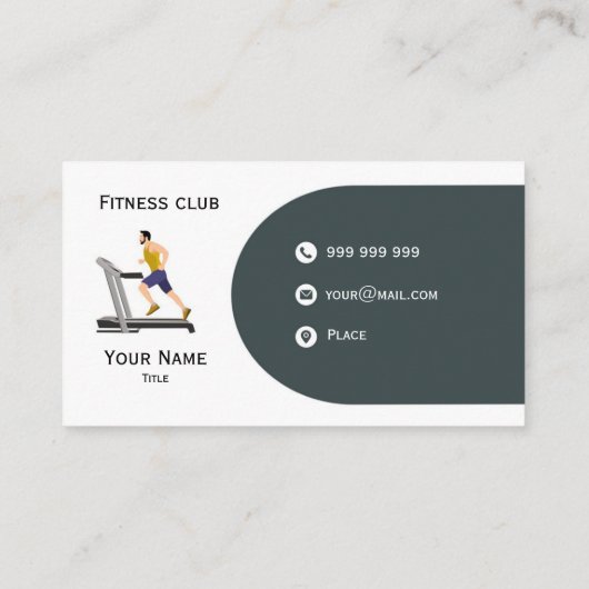 フィットネス 名刺 (裏面)