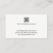 フィットネス 名刺 (裏面)