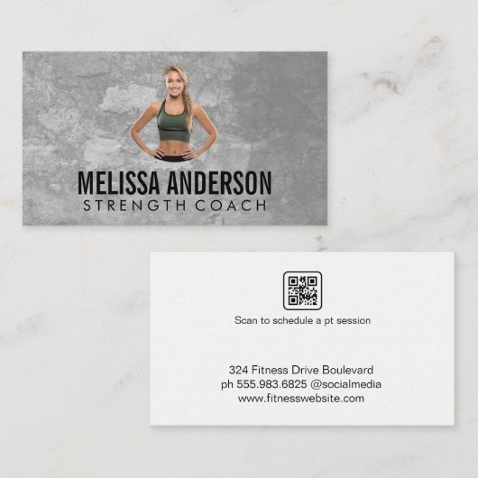 フィットネス 名刺 (正面/裏面)