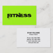 フィットネス-名刺 名刺 (正面/裏面)