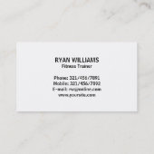 フィットネス-名刺 名刺 (裏面)