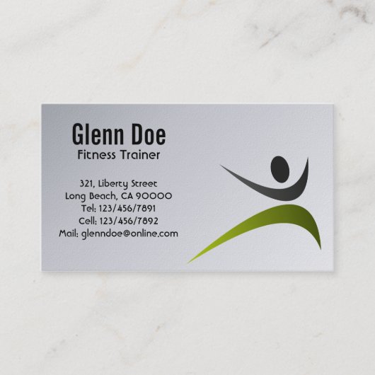 フィットネス-名刺 名刺 (正面)