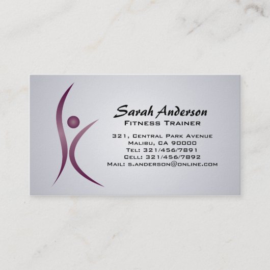 フィットネス-名刺 名刺 (正面)
