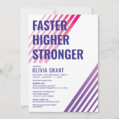 フィットネス 招待状 (正面)