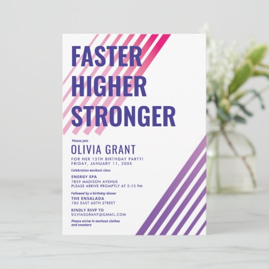 フィットネス 招待状 (スタンド正面)