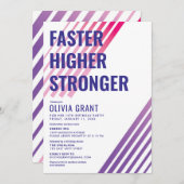 フィットネス 招待状 (正面/裏面)