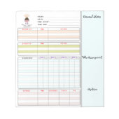 フィットネス：自分で行う；やる気を起こさせるプランナー ノートパッド (正面)