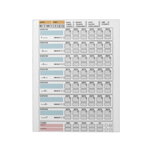 フィットネス：自分で行う；やる気を起こさせるプランナー ノートパッド (回転)