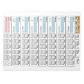 フィットネス：自分で行う；やる気を起こさせるプランナー ノートパッド (正面)