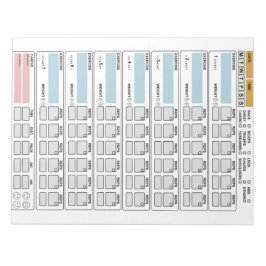 フィットネス：自分で行う；やる気を起こさせるプランナー ノートパッド