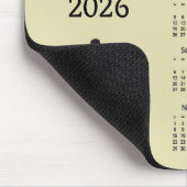 フィットネス 2026年 カレンダー マウスパッド (コーナー)