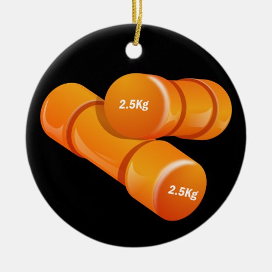 フィットネス! by SRF セラミックオーナメント (正面)