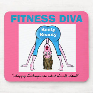 フィットネスDIVA – ブーティ美しい マウスパッド