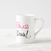 フィットネスDIVA ボーンチャイナマグカップ (右)
