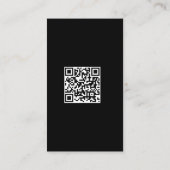 フィットネスInstagramフォトグリッドQRコード名刺 名刺 (裏面)