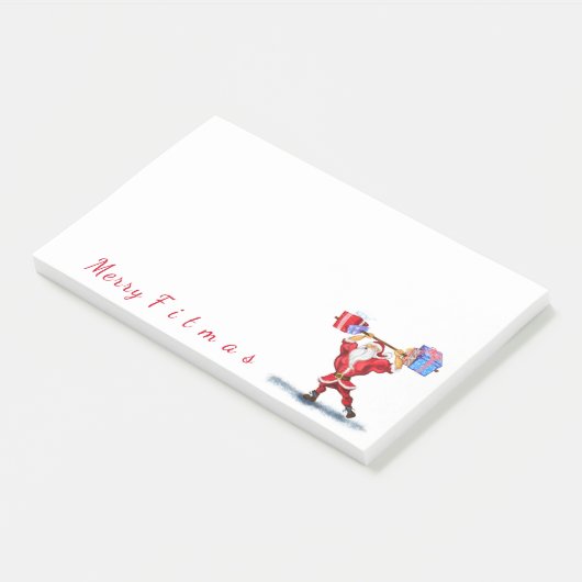 フィットネスSanta Post-it®メモ ポストイット (アングル)