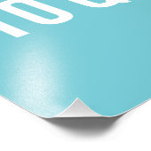 フィットフィットネスおもしろい引用文ブルーホワイト フォトプリント            (角)